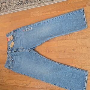LEVI'S BRAND MEN'S 501 ORIGINAL CROPPED BLUE JEANS SIZE 32x26